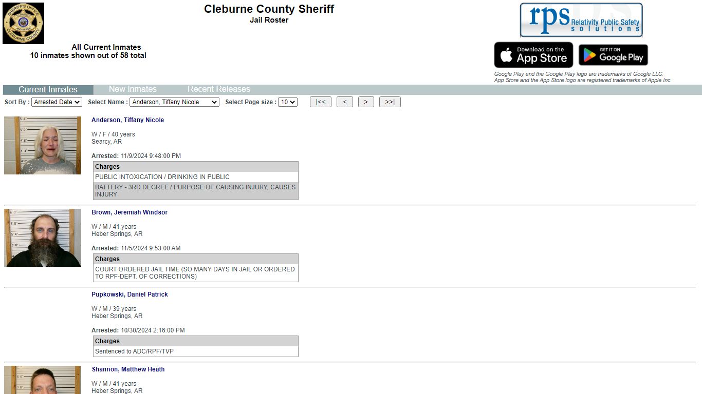 Cleburne County Sheriff - List Inmates - myr2m.com